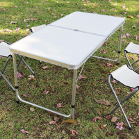戶外露營折疊桌-三色 (無傘孔) 露營桌 休閒桌 摺疊桌 折疊桌 野餐組 野餐桌 摺疊桌