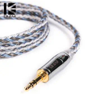 KBEAR 16 Core Silver Plated Cable 2.5/3.5/4.4mm Upgrade Cable with MMCX/2pin/QDC/TFZ Connector with F1 KB06 HI7 ZSX BLON BL03