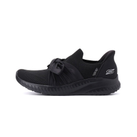 SKECHERS BOBS SQUAD CHAOS 蝴蝶結瞬穿休閒鞋 黑 117630BBK 女鞋