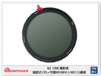 Sunpower N2 CINE 電影版 磁吸式 CPL + 可調ND2-ND32 (公司貨) 46-82mm