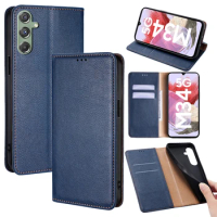 Fashion Leather Wallet Case for Samsung Galaxy M34 M04 M13 M54 M14 M32 M31S M31 M21 M20 M10 Magnetic Flip Case with Card Slots
