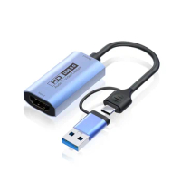 4K 60Hz Video Capture Card USB3.0 Capture Card HDMI-Compatible HD Capture Card Game Live Recording Video Collector
