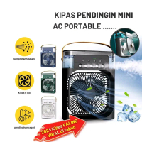 Kipas AC Mini Portable Kapasitas Air 600ml Kipas AC Cooler Kipas Pendingin Portable Tahan Lama AC Mi