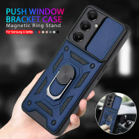 Casing For Samsung Galaxy A05 A05S A 05S A15 A25  Phone Case Metal Armor Ring Bracket Stent Push Cam