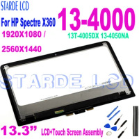 13.3’’ For HP Spectre X360 13-4000 13T-4005DX 13-4050NA LCD Display Touch Screen Assembly 1920*1080 2560*1440