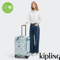 Kipling 棕櫚印花25吋多袋收納行李箱-NEW YOURI SPIN M