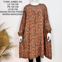 ◤Best Seller◢ Tunik Jumbo Wanita Ld 130 Cm Motif Bunga Kekinian - Vanesa Tunik - Tunik Premium