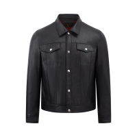 [TranhNguyen & FTTLeather] Áo da thật, áo da cừu nam  cổ bẻ Collar Jacket Fttleather dáng croptop tú