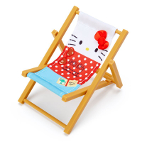小禮堂 Hello Kitty 迷你海灘椅置物架手機架《紅棕》玩具.擺飾.熱帶沙灘系列