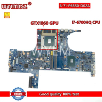 6-71-P65S0-D02A with i7-6700HQ CPU GTX1060 GPU Laptop Motherboard For Clevo P650RS notebook Mainboard