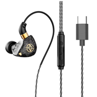 SPRISE New X6 Deep Bass Dynamic In-Ear Earphones With Mic Stereo Wired Ear Monitor Earpiece Headset 3.5mm earphones