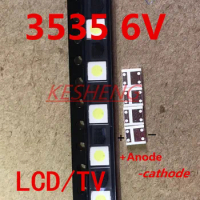 100PCS 2W 6V 3535 TV Backlight LED SMD Diodes Cool White LCD TV Backlight Televisao TV Backlit Diod Lamp Repair Application