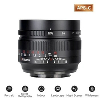 7artisans 50mm F0.95 APS-C Frame Large Aperture Camera Lens for Potrait Photography with Sony E Nikon Z Fujifilm XF M M43 Mount