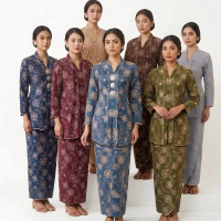 Classic Kebaya Sulam full embroidery with beautiful 6 color