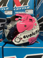 HELM GM EVOLUTION MOTIF KACA PELANGI ORIGINAL BISA UNTUK PRIA DAN WANITA STANDAR SNI L NOTE BRIGHT P