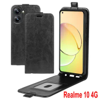 Realme 10 4G Realme10 Pro+ 5G Realme11 Flip Vertical Leather Case Retro Card Holder Full Cover Realme 10 11 PRO PLUS Phone Bags