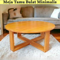 Meja Bulat Minimalis – Meja Lesehan / Meja Bundar Ruang Tamu Coffee Table