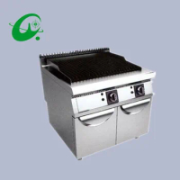 commercial Cabinet lava-rock gas oven BBQ grill charbroiler outdoor gas grill machine no smok