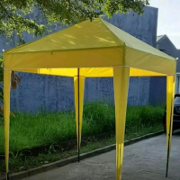 Tenda Cafe Outdoor Full Colour Ukuran 2m x 2m Bongkar Pasang Cocok untuk Camping Bazar Carport Promo