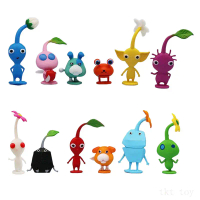 Mô Hình Hành Động PVC Pikmin, 12 Cái / bộ, Thiết Kế Xanh Đội Trưởng, Đồ Chơi Bé Trai Bé Gái, Quà Tặn
