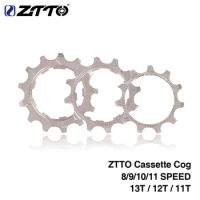 ZTTO 8/9/10/11 Speed 11T/12T/13T Freewheel Flywheel Pinion for Bicycle Bike MTB Cassette Cog Cassette Sprockets Accessories
