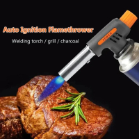 portable BBQ gas blow torch flame gun kepala gas kaleng hicook dengan pemantik welding burner alat k