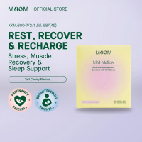 Moom Health Mellow-Mag, MM-Mellow - Natural Magnesium Support for Stress, Sleep, Muscle, and PMS wit