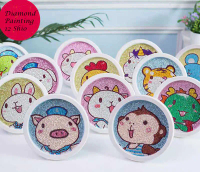 5D Diamond Painting DIY Kids Craft lukisan kristal FREE Frame -12 Shio