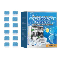 Washing Machine Cleaner Safe Long Lasting 12pcs Dishwasher Tablets Descaler Deep Cleaning Safe Washing Machine Cleaner For All
