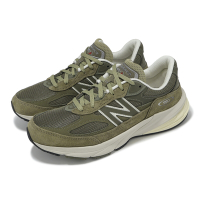 New Balance 休閒鞋 990 V6 男鞋 軍綠 米白 美製 拼接 麂皮 緩衝 經典 NB U990TB6-D