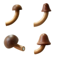 Wood Mushroom Magnetic Refrigerator Sticker Magnetic Sticker Decal Ornaments