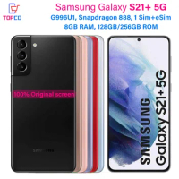Samsung Galaxy S21+ 5G G996U1 128GB/256GB ROM S21 Plus 6.7" Octa Core 8GB Snapdragon888 eSim 64MP&amp;Dual 12MP Original Cell Phone