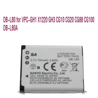NEW brand available NEW brand original DB-L80 High quality Replacement Sanyo VPC-GH1 X1220 GH3 CG10