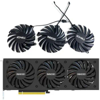 NEW CF-12910S RTX 3080、3070 TI GPU FAN，For INNO3D RTX 3070 Ti、RTX 3080、RTX 3080 Ti Black Gold Extreme Video card cooling fan