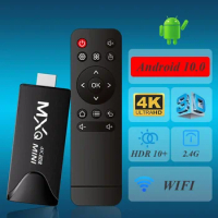 MXQMini TV Stick Android 10 Quad Core Support 4K HD Play Store 2.4G Wifi Smart TV Box Android H.265 Media Player Set Top Box