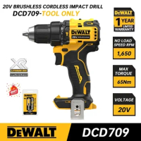 DEWALT DCD709 20V Brushless Cordless Compact Hammer Impact Drill Driver Hand Electric Screwdriver Dewalt Power Tools DCD709B