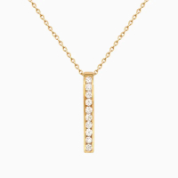 【One&Only Daimond】The Name of the Savior救主之名 鑽石項鍊 最白D色 18K金 黃K金 天然鑽石(母親節禮物)