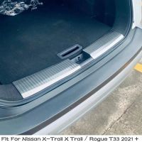 ⚘Rear Bumper Foot Plate Protector Cover Trunk Door Sill Guard Outer Surface For Nissan X-Trail X Tra