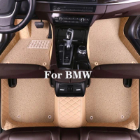 High Quality Customized Double Layer Detachable Diamond Pattern Car Floor Mat For BMW M1 M2 M3 E30 E90 E93 E92 F80 Auto Parts