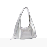 (**พร้อมส่ง) knack.bag - Hobo (L)- Silver (สีเงิน)