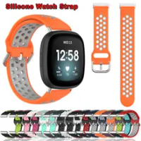 Watch Strap For Fitbit Versa 3 4 Sense 2 Breathable Silicone Bracelet SmartWatch Wrist Band Fitbit Versa3 Versa4 Sense2