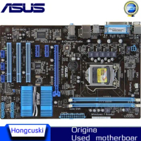Used P8H61 motherboard for ASUS P8H61 LGA 1155 DDR3 USB2.0 16GB boards for I3 I5 I7 32nm H61 desktop motherboard Free shipping