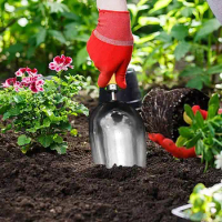Potting Soil Scoop Stainless Steel Multifunctional Shovel Durable Garden Hand Fertilizer Shovel Garden Soil Shovel Planting