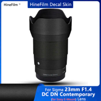 Sigma 23F1.4 E Mount Lens Decal Skin Sigma 23MM F1.4 DC DN Lens Anti Scratch Wrap Cover 23 1.4DC DN Lens Sticker Film