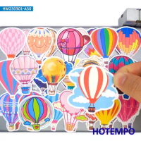 20/30/50Pieces Cute Cartoon Colorful Graffiti Hot Air Balloon Stickers for Kids Scrapbook Luggage Bike Phone Laptop Sticker Toys