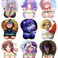 NEW 3D Mouse Pad Oppai Mousepad Anime Manga Anthro Breast Gaming Wrist Rest Boob-pad