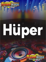 Cutting Sticker Audio HUPER. Sticker Sound System Huper