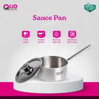 Qlio Saucepan (16 cm, 18 cm, 20 cm) Stainless Steel 304 / Panci Stainless / Panci sus 304 16 cm