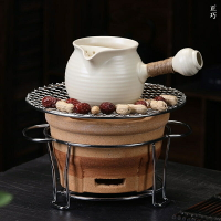 側把罐罐茶煮茶器圍爐煮茶套裝戶外家用炭火爐烤茶罐炭爐烤奶茶壺