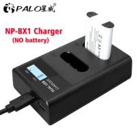 PALO NPBX1 NP-BX1 BX1 LCD Battery Charger +USB Cable For Sony HDR-AS200v AS15 AS100V DSC-RX100 X1000V WX350 HX400 HX60 RX100 M7
